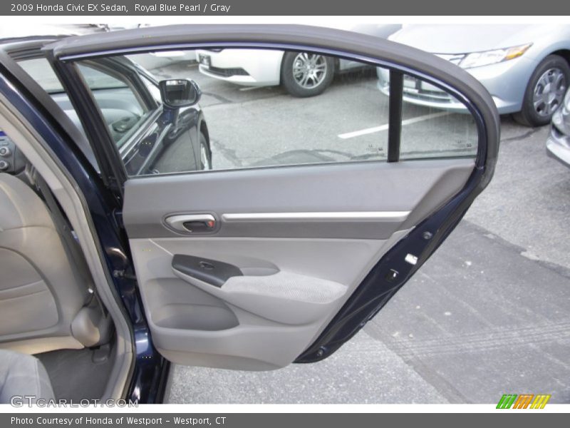 Royal Blue Pearl / Gray 2009 Honda Civic EX Sedan