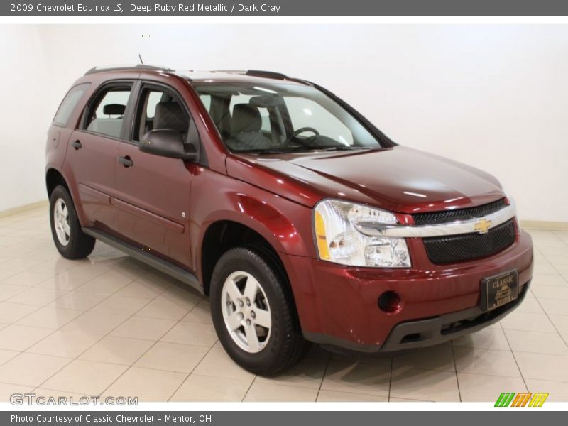 Deep Ruby Red Metallic / Dark Gray 2009 Chevrolet Equinox LS