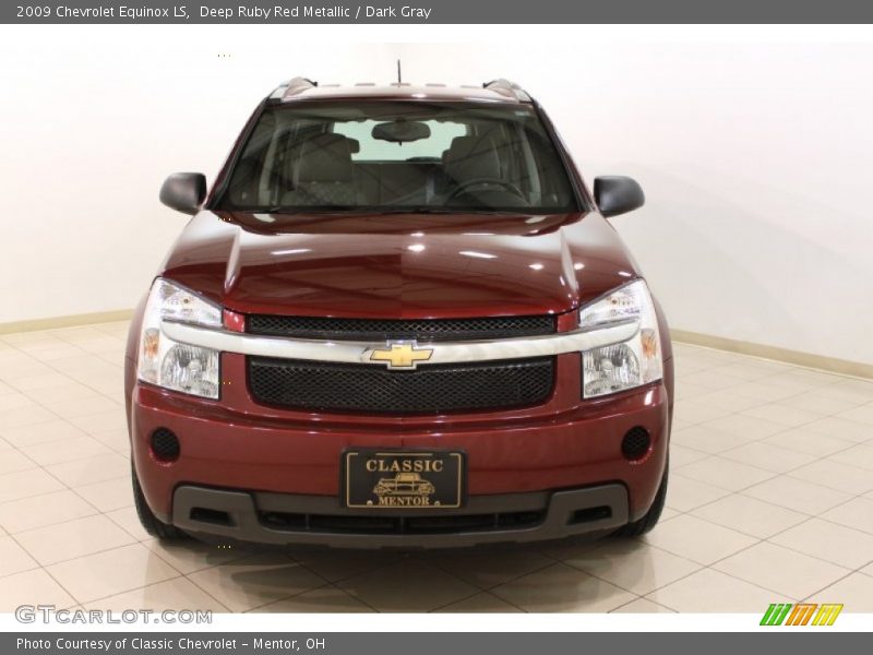 Deep Ruby Red Metallic / Dark Gray 2009 Chevrolet Equinox LS