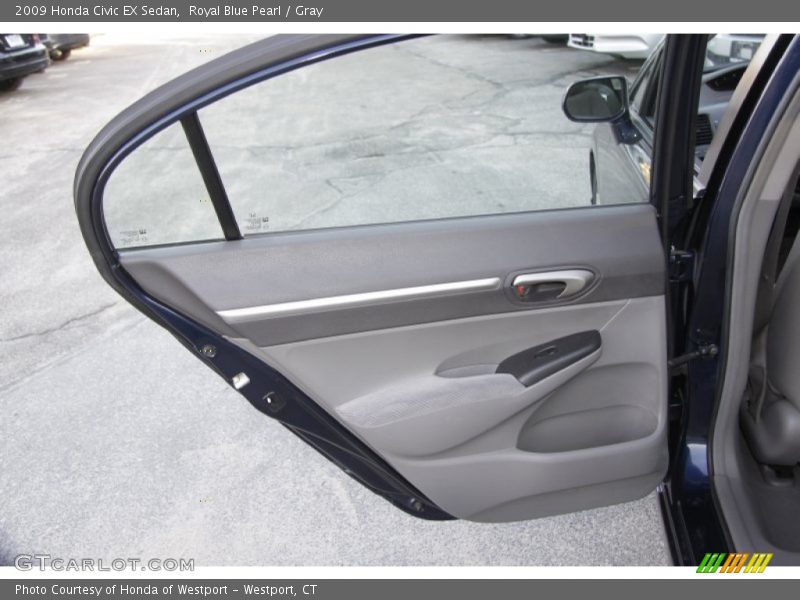 Royal Blue Pearl / Gray 2009 Honda Civic EX Sedan