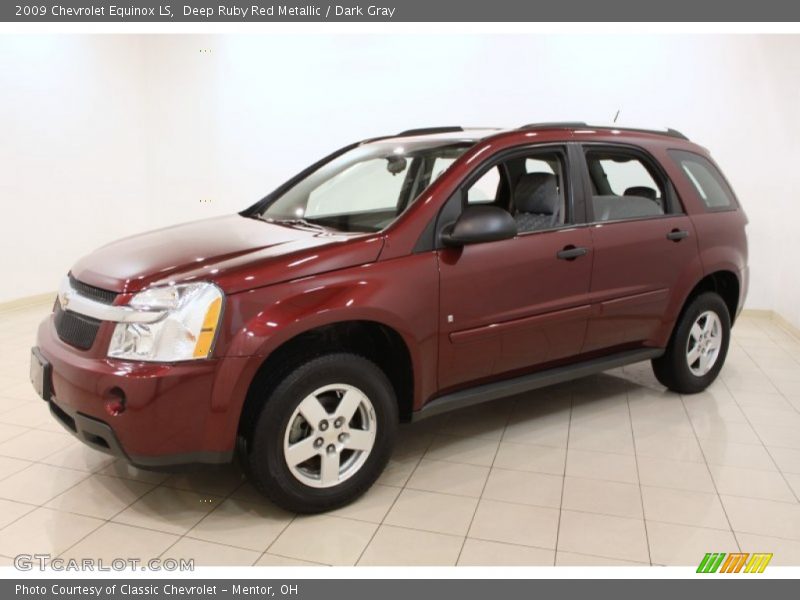 Deep Ruby Red Metallic / Dark Gray 2009 Chevrolet Equinox LS