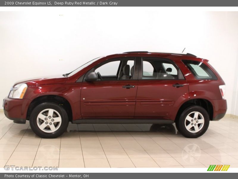 Deep Ruby Red Metallic / Dark Gray 2009 Chevrolet Equinox LS