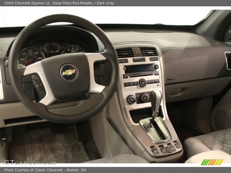 Deep Ruby Red Metallic / Dark Gray 2009 Chevrolet Equinox LS