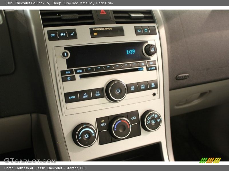 Deep Ruby Red Metallic / Dark Gray 2009 Chevrolet Equinox LS