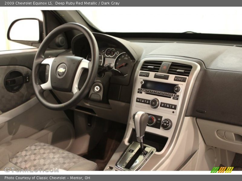 Deep Ruby Red Metallic / Dark Gray 2009 Chevrolet Equinox LS