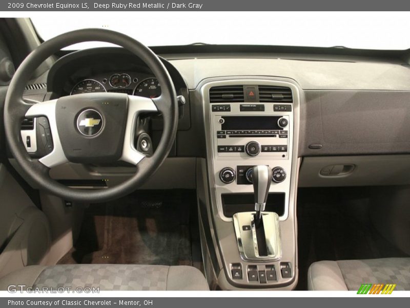 Deep Ruby Red Metallic / Dark Gray 2009 Chevrolet Equinox LS