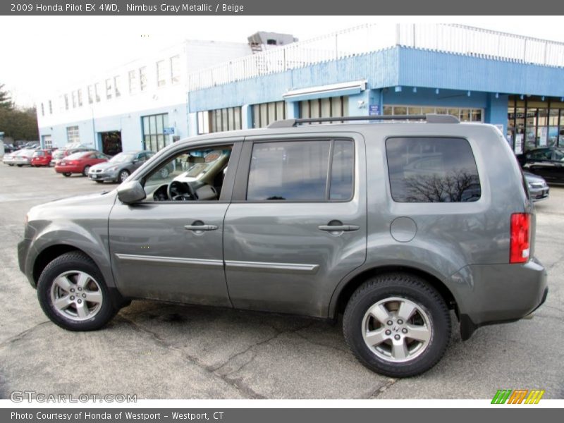 Nimbus Gray Metallic / Beige 2009 Honda Pilot EX 4WD