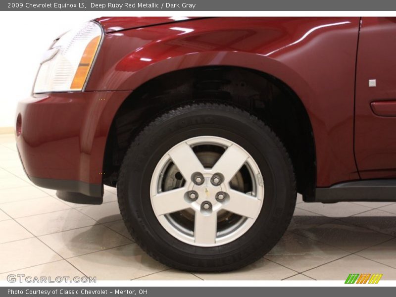 Deep Ruby Red Metallic / Dark Gray 2009 Chevrolet Equinox LS