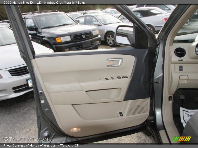 Nimbus Gray Metallic / Beige 2009 Honda Pilot EX 4WD