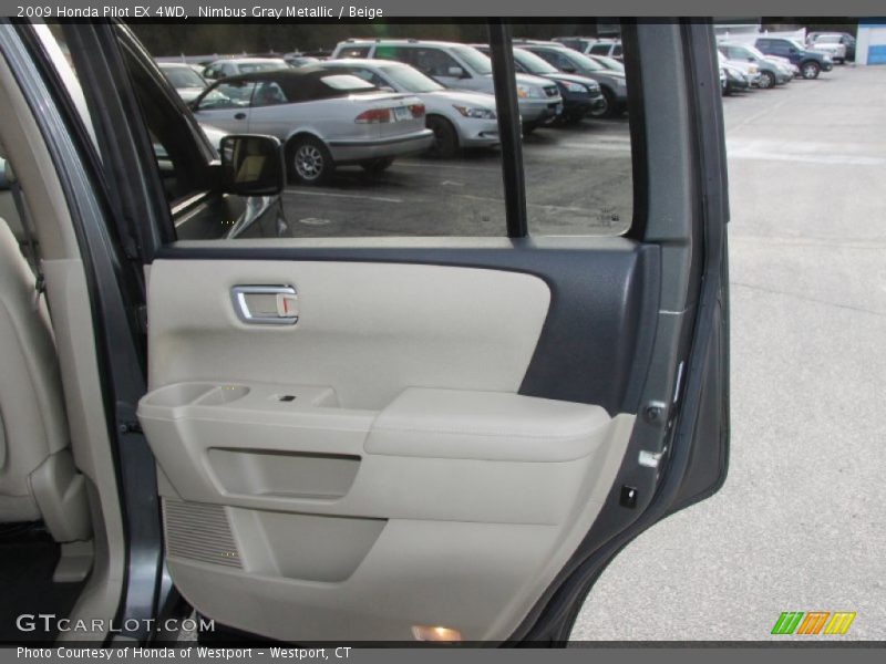 Nimbus Gray Metallic / Beige 2009 Honda Pilot EX 4WD