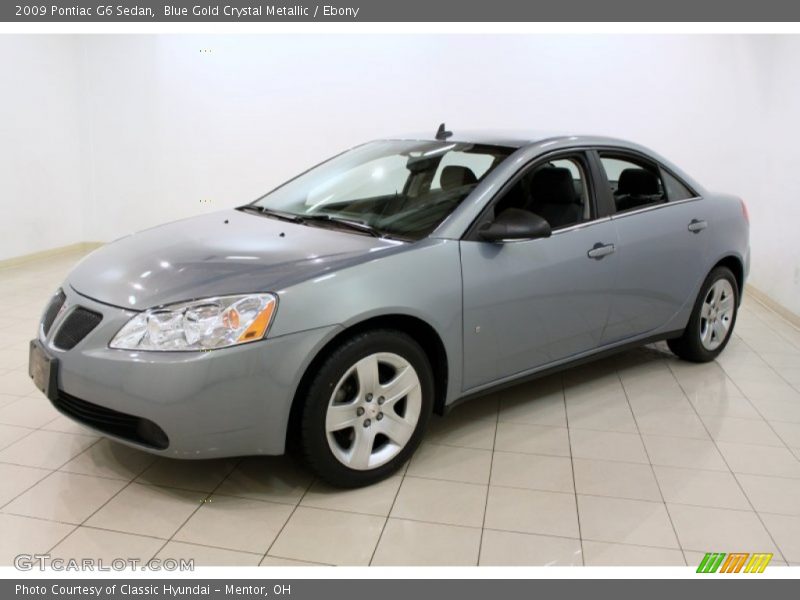 Blue Gold Crystal Metallic / Ebony 2009 Pontiac G6 Sedan