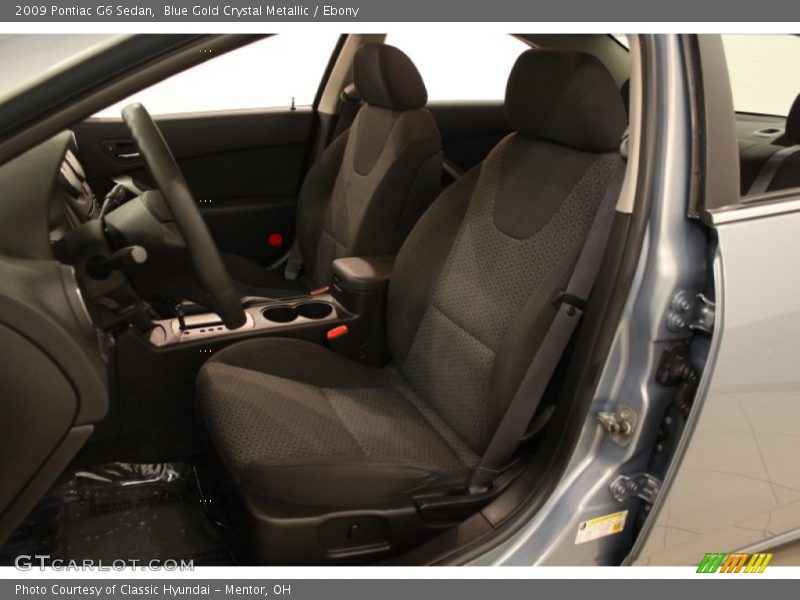 Blue Gold Crystal Metallic / Ebony 2009 Pontiac G6 Sedan