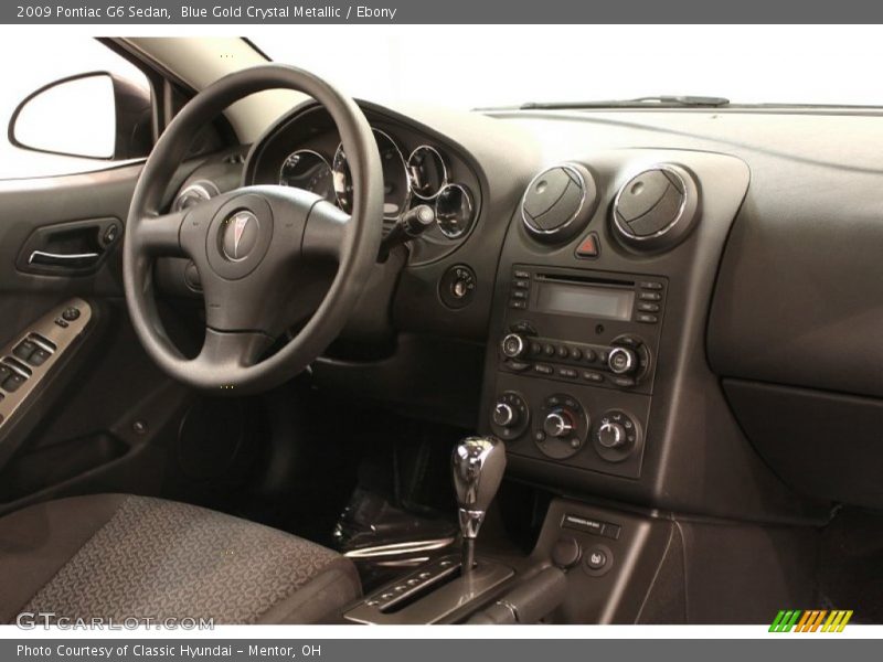 Blue Gold Crystal Metallic / Ebony 2009 Pontiac G6 Sedan