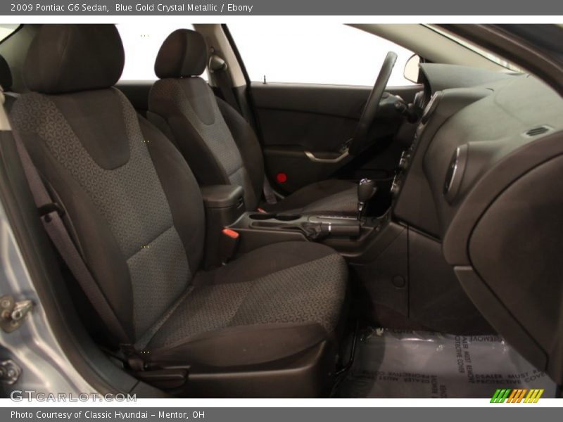 Blue Gold Crystal Metallic / Ebony 2009 Pontiac G6 Sedan