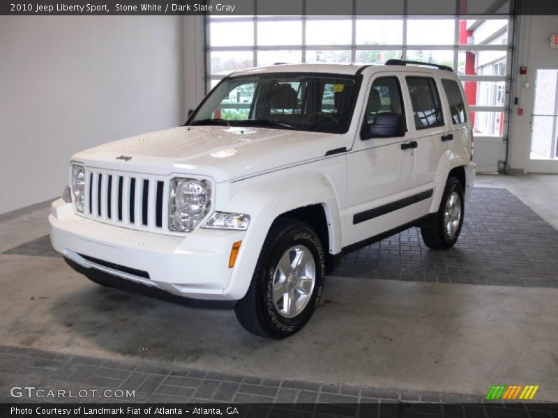 Stone White / Dark Slate Gray 2010 Jeep Liberty Sport