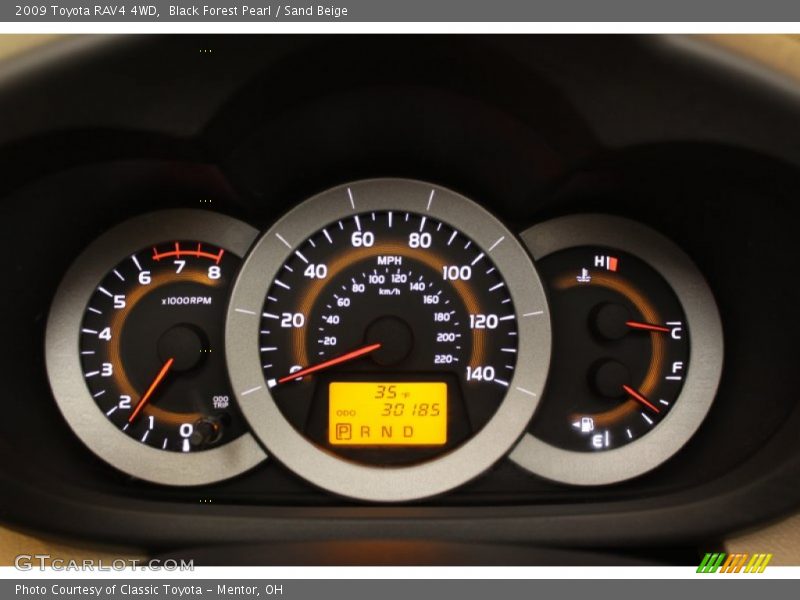  2009 RAV4 4WD 4WD Gauges