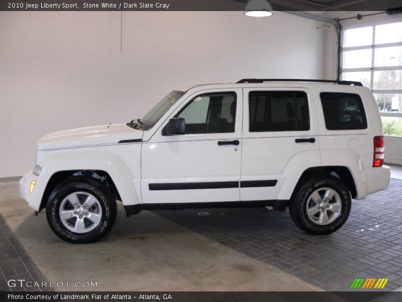 Stone White / Dark Slate Gray 2010 Jeep Liberty Sport