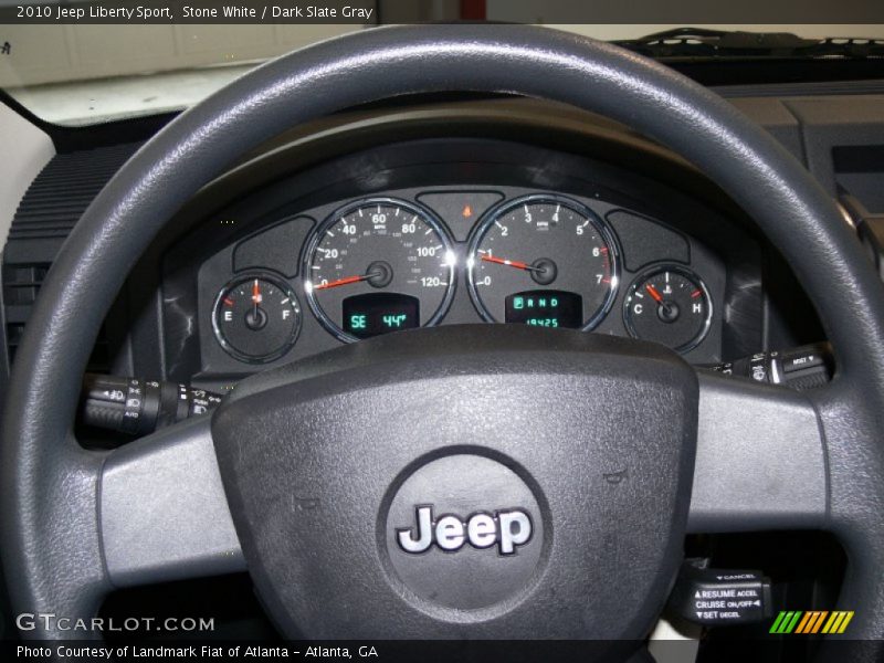 Stone White / Dark Slate Gray 2010 Jeep Liberty Sport