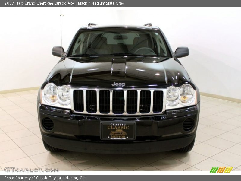 Black / Medium Slate Gray 2007 Jeep Grand Cherokee Laredo 4x4