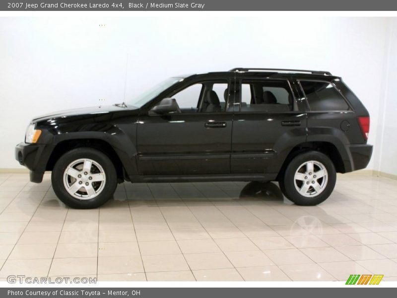 Black / Medium Slate Gray 2007 Jeep Grand Cherokee Laredo 4x4