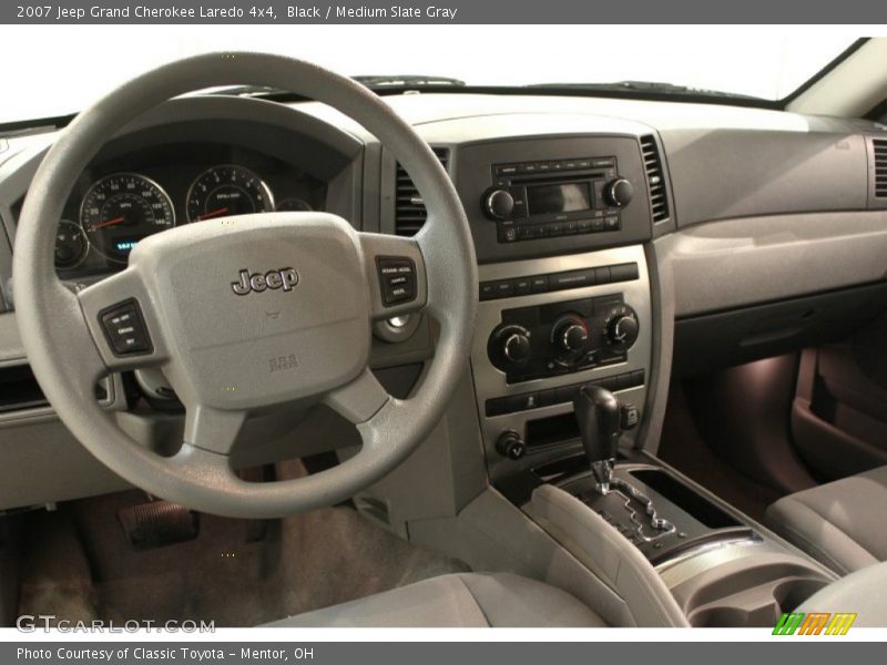 Black / Medium Slate Gray 2007 Jeep Grand Cherokee Laredo 4x4