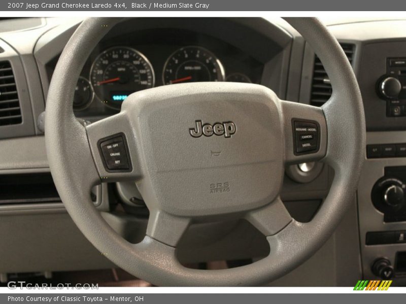 Black / Medium Slate Gray 2007 Jeep Grand Cherokee Laredo 4x4