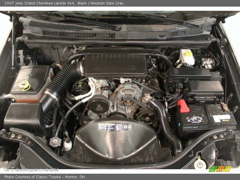 Black / Medium Slate Gray 2007 Jeep Grand Cherokee Laredo 4x4