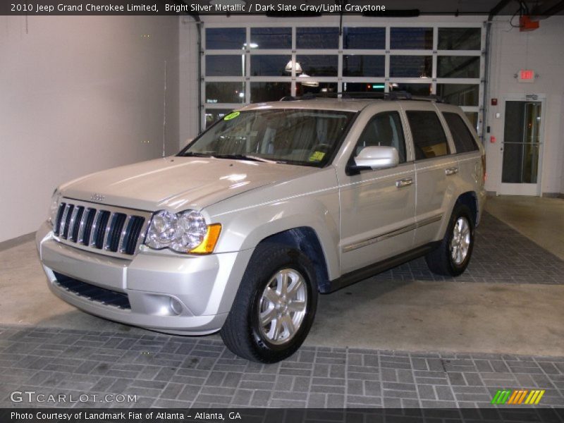 Bright Silver Metallic / Dark Slate Gray/Light Graystone 2010 Jeep Grand Cherokee Limited