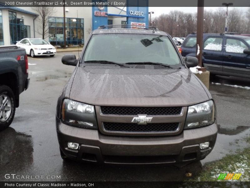 Desert Brown Metallic / Ebony 2008 Chevrolet TrailBlazer LS 4x4