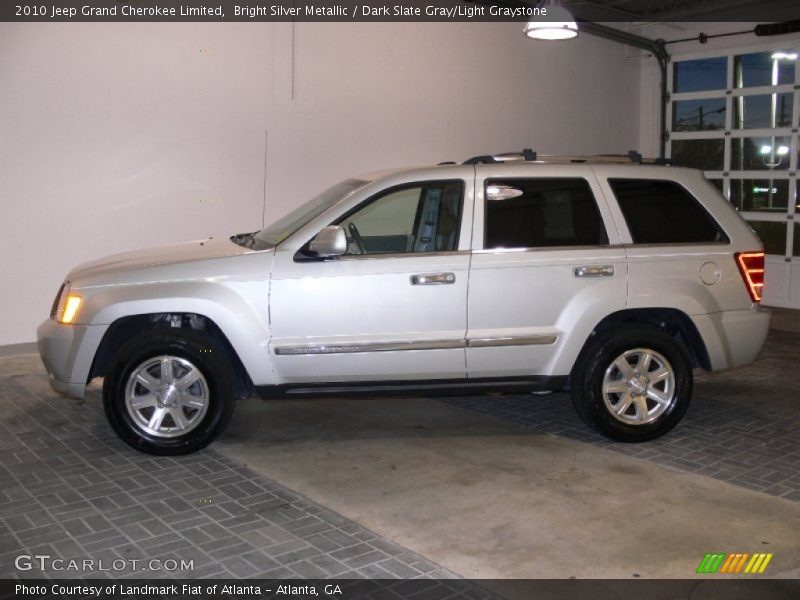 Bright Silver Metallic / Dark Slate Gray/Light Graystone 2010 Jeep Grand Cherokee Limited