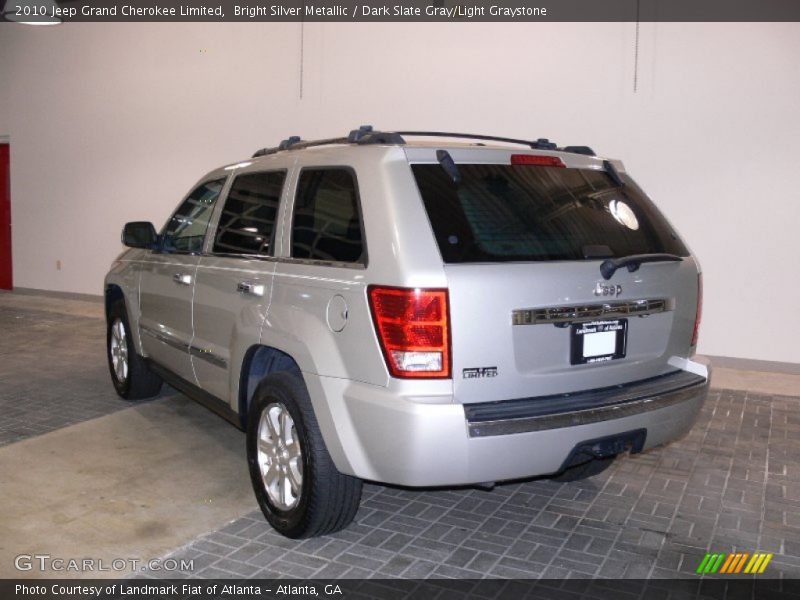 Bright Silver Metallic / Dark Slate Gray/Light Graystone 2010 Jeep Grand Cherokee Limited