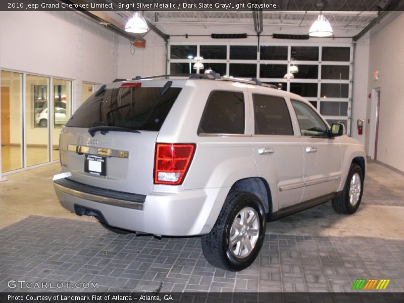 Bright Silver Metallic / Dark Slate Gray/Light Graystone 2010 Jeep Grand Cherokee Limited