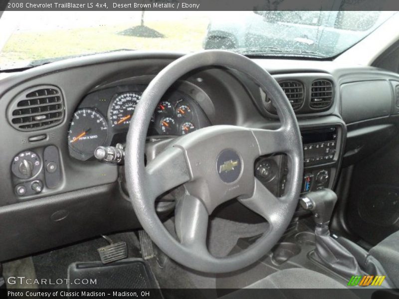 Desert Brown Metallic / Ebony 2008 Chevrolet TrailBlazer LS 4x4
