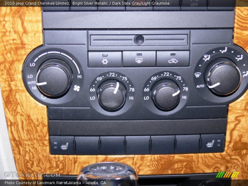 Bright Silver Metallic / Dark Slate Gray/Light Graystone 2010 Jeep Grand Cherokee Limited