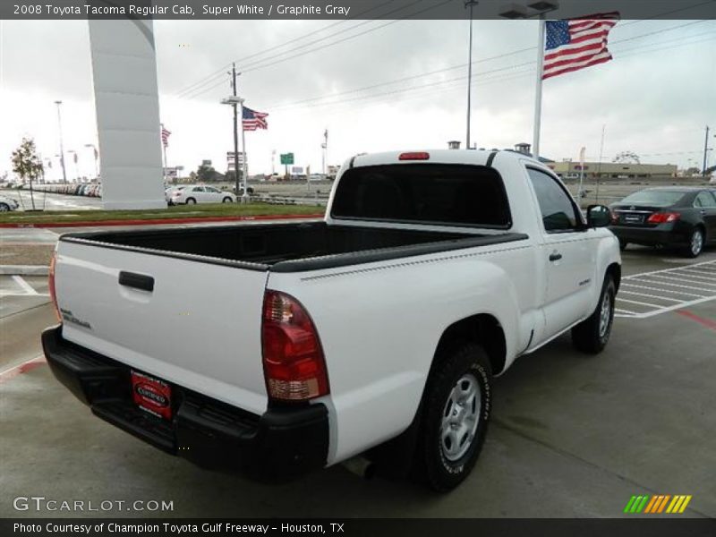Super White / Graphite Gray 2008 Toyota Tacoma Regular Cab