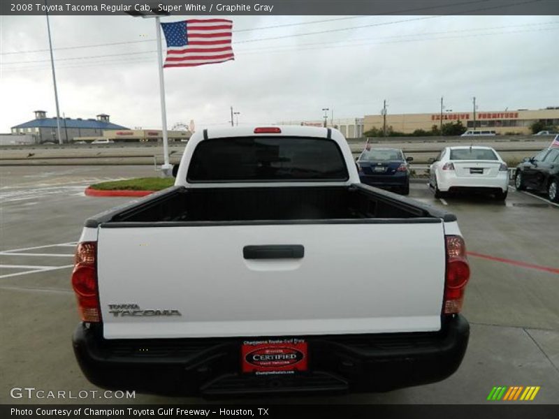 Super White / Graphite Gray 2008 Toyota Tacoma Regular Cab