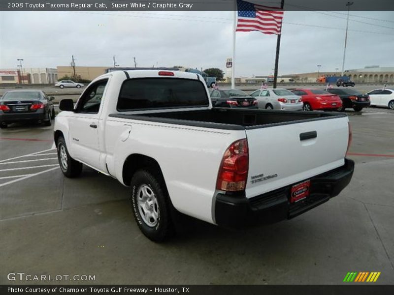 Super White / Graphite Gray 2008 Toyota Tacoma Regular Cab