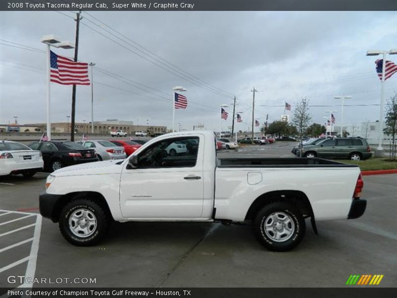 Super White / Graphite Gray 2008 Toyota Tacoma Regular Cab