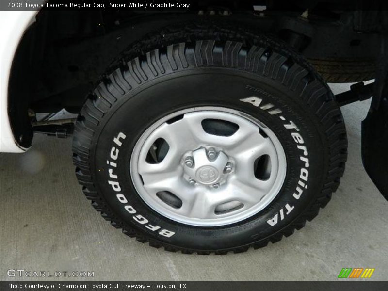 Super White / Graphite Gray 2008 Toyota Tacoma Regular Cab