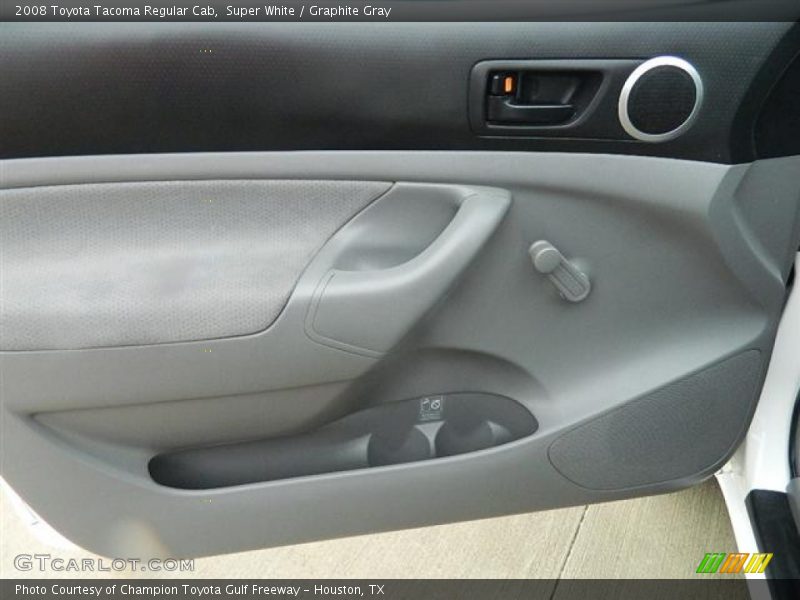 Super White / Graphite Gray 2008 Toyota Tacoma Regular Cab