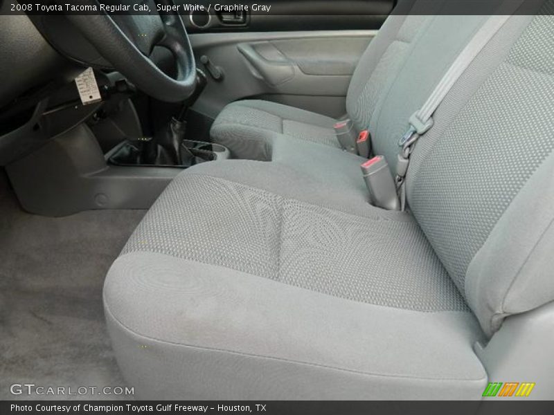 Super White / Graphite Gray 2008 Toyota Tacoma Regular Cab