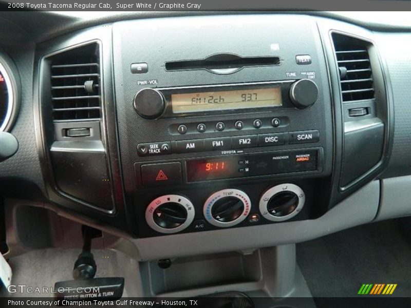Super White / Graphite Gray 2008 Toyota Tacoma Regular Cab