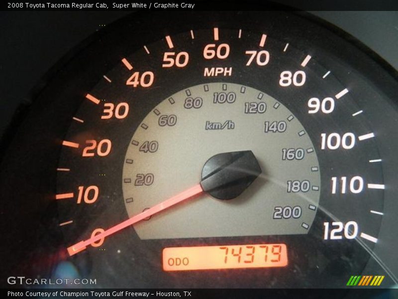 Super White / Graphite Gray 2008 Toyota Tacoma Regular Cab