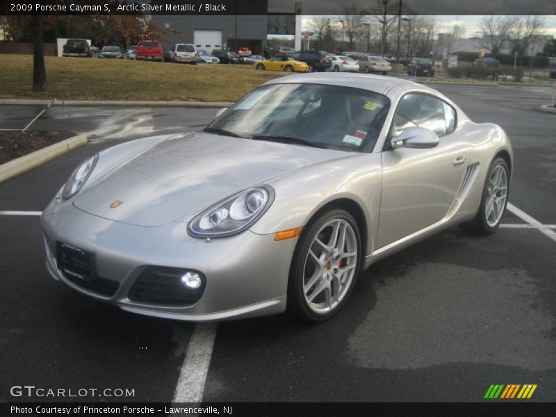 Arctic Silver Metallic / Black 2009 Porsche Cayman S