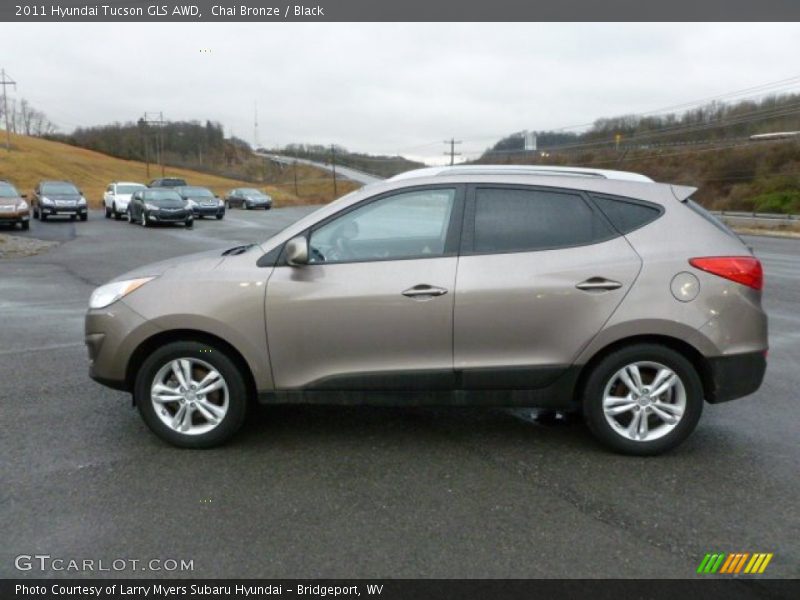 Chai Bronze / Black 2011 Hyundai Tucson GLS AWD