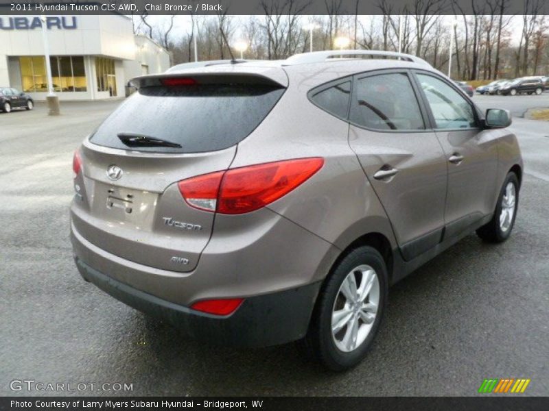 Chai Bronze / Black 2011 Hyundai Tucson GLS AWD