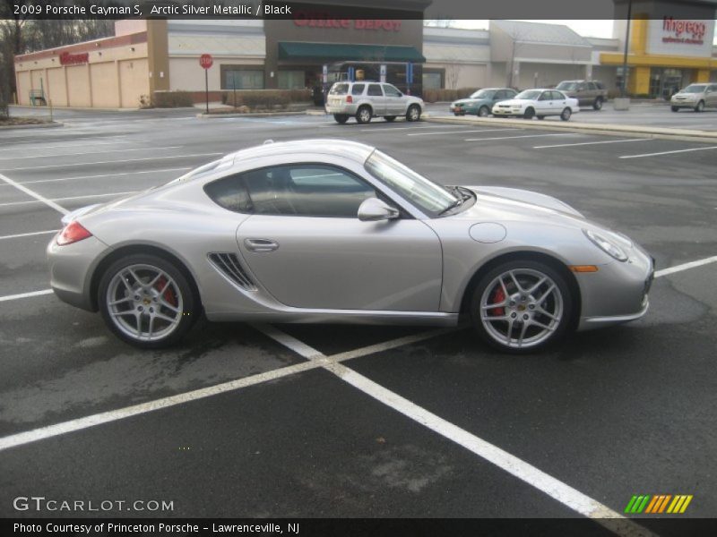 Arctic Silver Metallic / Black 2009 Porsche Cayman S