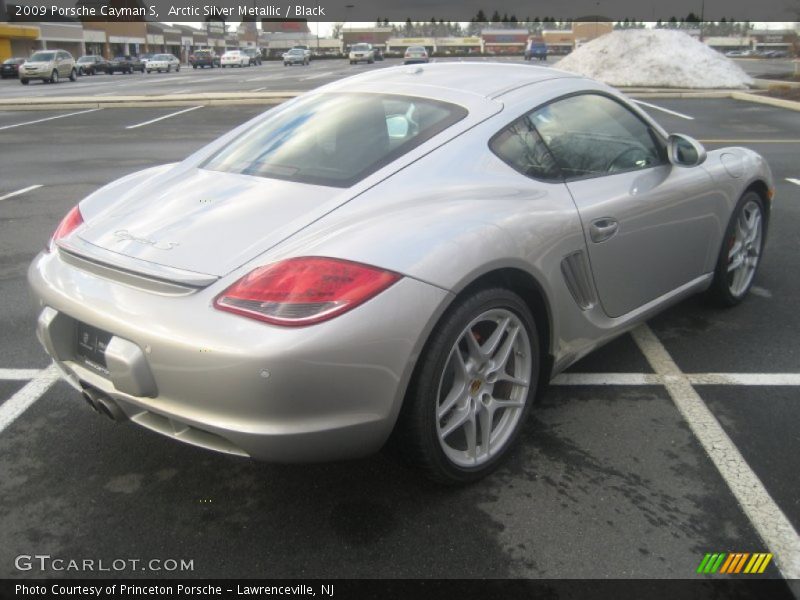 Arctic Silver Metallic / Black 2009 Porsche Cayman S