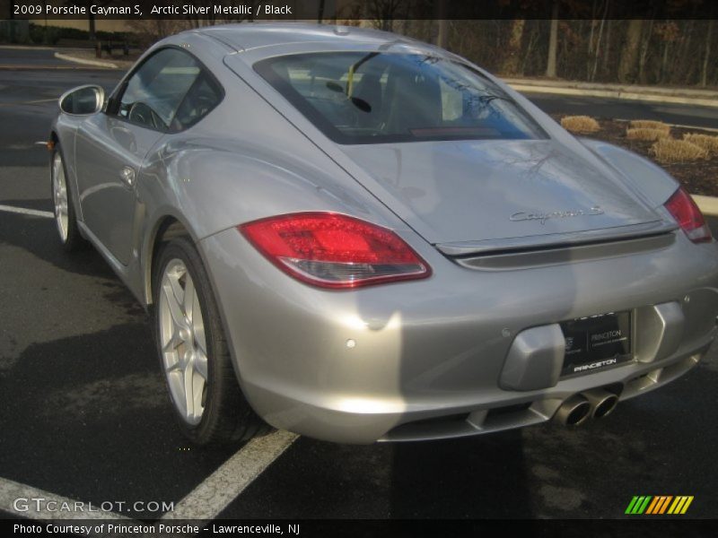 Arctic Silver Metallic / Black 2009 Porsche Cayman S