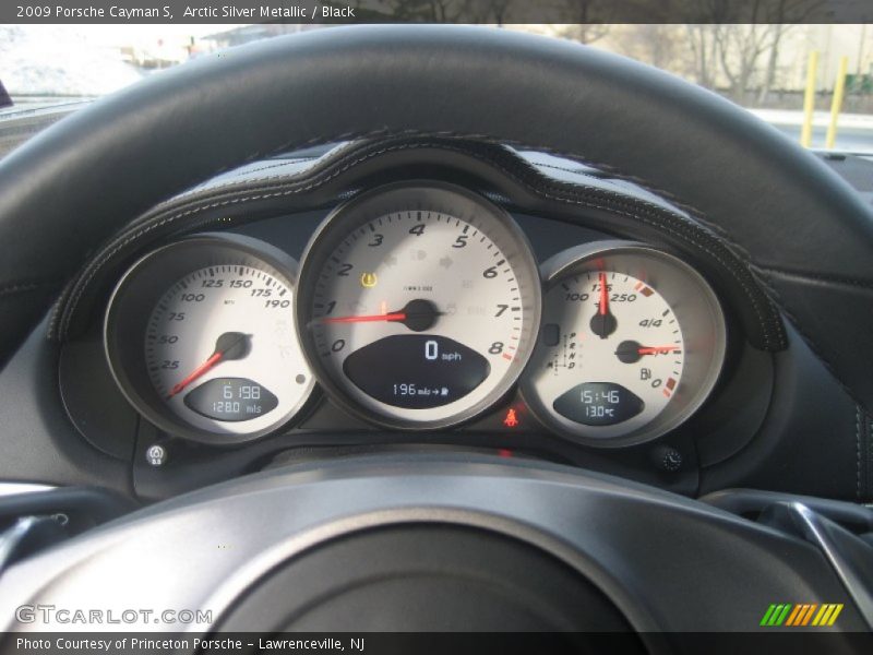 Arctic Silver Metallic / Black 2009 Porsche Cayman S